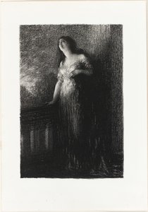 Romeo y Julieta: Confiando en la noche de Ignace Henri Jean Fantin Latour