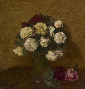Rosas en un jarrón, 1878 de Ignace Henri Jean Fantin Latour