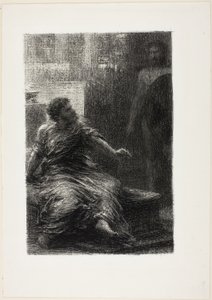 La Captura de Troya: Acto III, La Aparición de Héctor, de la Ópera de Hector Berlioz "La Captura de Troya (1855-58)" de Henri Fantin Latour