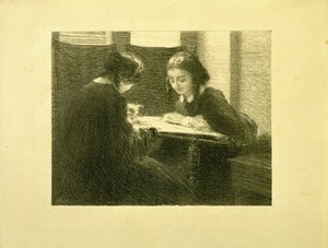 Las bordadoras, nº 3 de Ignace Henri Jean Fantin Latour
