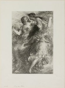El oro del Rin: Escena I, Las doncellas del Rin de Ignace Henri Jean Fantin Latour