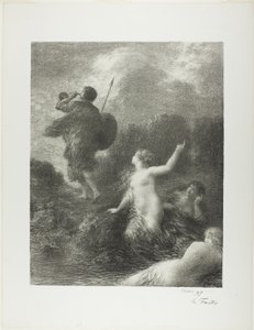 El ocaso de los dioses: Sigfrido y las doncellas del Rin de Ignace Henri Jean Fantin Latour
