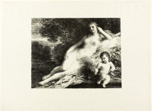 Venus y Cupido, segunda placa