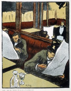 En el café