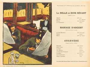 La Bella durmiente; Matrimonio de plata; Ahasvéro de Henri Gabriel Ibels