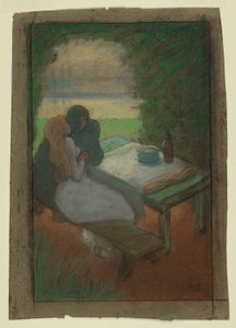 Amantes en un cenador de Henri Gabriel Ibels