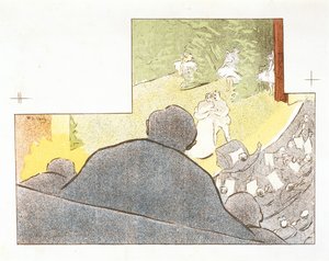Espejismos, Programa para la producción de Théâtre Libre de Los fósiles de Henri Gabriel Ibels