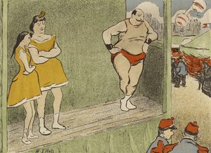Programa para la producción del Théâtre Libre de Le Grappin y LAffranchie, 1892