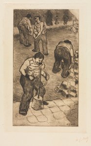 Los pavimentadores de calles, 1894 de Henri Gabriel Ibels