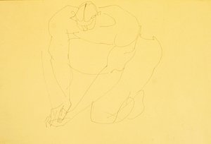 Desnudo Masculino Arrodillado II de Henri Gaudier Brzeska