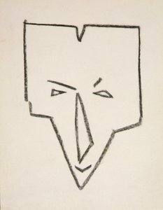 Cabeza de máscara étnica de Henri Gaudier Brzeska