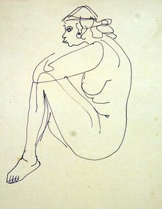 Desnudo femenino sentado de Henri Gaudier Brzeska