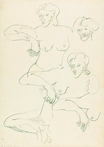 Cinco estudios de una figura femenina de Henri Gaudier Brzeska