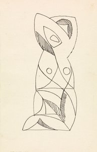 Figura femenina arrodillada de Henri Gaudier Brzeska