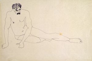 Desnudo Masculino Descansando de Henri Gaudier Brzeska
