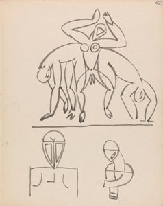 Estudios de nueve cifras de Henri Gaudier Brzeska