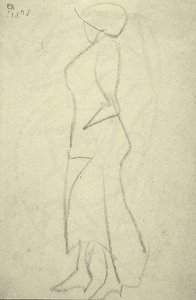 Paseante de Lado de Henri Gaudier Brzeska