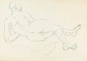 Figura femenina reclinada de Henri Gaudier Brzeska
