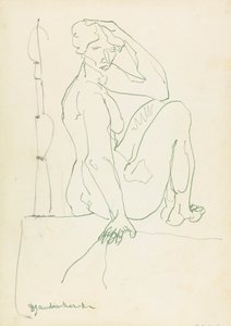 Figura femenina sentada de Henri Gaudier Brzeska