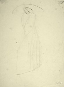 Mujer de Pie con un Gran Sombrero de Henri Gaudier Brzeska