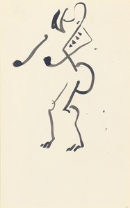 Estudio para "Bailarina de Piedra Roja", 1914 de Henri Gaudier Brzeska