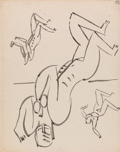 Tres estudios para una figura femenina de Henri Gaudier Brzeska