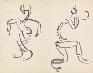 Estudios de dos cifras de Henri Gaudier Brzeska