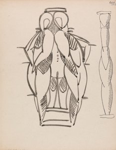 Dos estudios para una columna escultórica de Henri Gaudier Brzeska