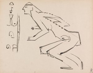 Dos estudios para una escultura de Henri Gaudier Brzeska