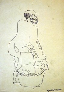 Judío de Whitechapel vendiendo artículos de segunda mano de Henri Gaudier Brzeska