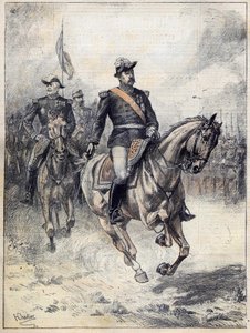 General Felix Gustave (Felix-Gustave) Saussier (1828-1905) en 1892 después de la acuarela de Chartier de Henri Georges Jacques (after) Chartier