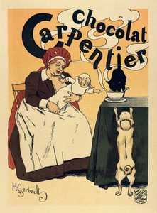 Publicidad de la bebida de chocolate Carpentier, c.1900 (cartel)