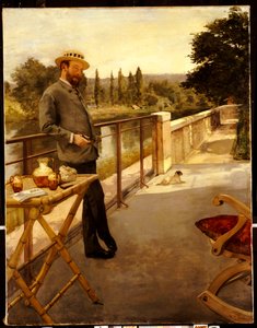 Un Hombre Elegante en una Terraza, 1885 de Henri Gervex