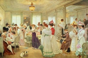 Cinq Heures chez le Couturier Paquin, 1906 de Henri Gervex
