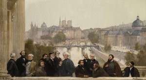 Panorama del siglo: Dupré, Rousseau, Isabey, Millet, Couture, Daubigny, Diaz, Corot, Troyon, Fromentin, Barye, Decamp, Courbet, Robert-Fleury de Henri Gervex
