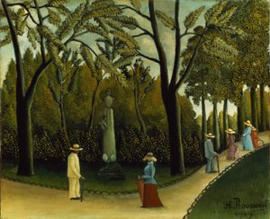 El monumento a Chopin en los Jardines de Luxemburgo de Henri J.F. Rousseau