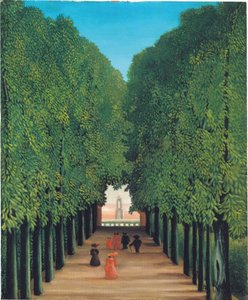 La avenida del parque de Saint Cloud, c.1908 (óleo sobre lienzo)