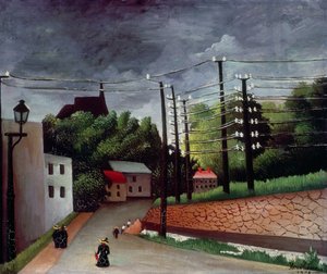 Vista de Malakoff, Hauts-de-Seine de Henri J.F. Rousseau