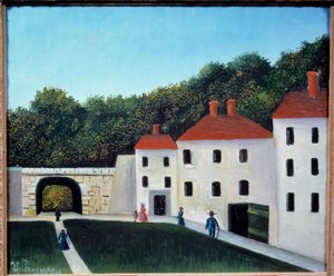 Caminantes en un parque de Henri J.F. Rousseau