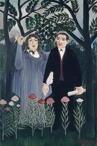 La Musa Inspirando al Poeta, 1909 de Henri J.F. Rousseau