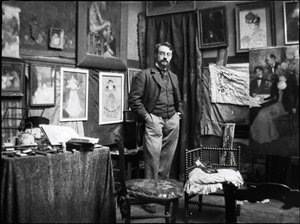 Henri Matisse en el taller de Henri Evenepoel, 1897 de Henri Jacques Edouard Evenepoel