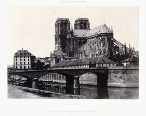 Iglesia de Notre-Dame, siglo XII, c.1852 de Henri Jean Louis (attr.to) Le Secq