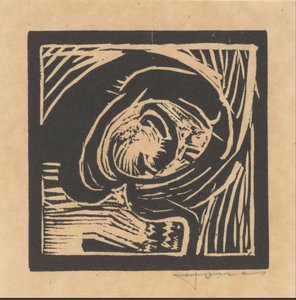 Cabeza de una figura de Henri Jonas (signed by artist)
