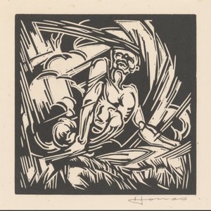 Personificación del viento de Henri Jonas (signed by artist)