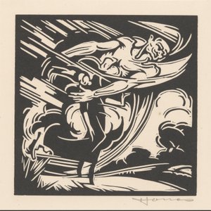La mujer y el viento de Henri Jonas (signed by artist)