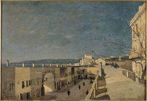 Un muelle en Niza, Les Ponchettes de Henri Joseph Harpignies