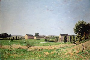 Paisaje en Saulce, Yonne de Henri Joseph Harpignies