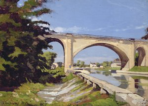 El Puente Canal en Briare, 1888