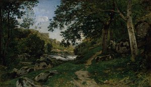 El camino rocoso en el Morvan