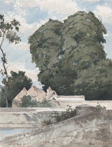 Vista desde las Murallas en Chartres de Henri Joseph Harpignies